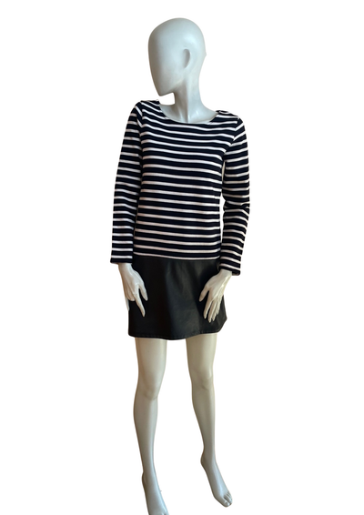 Robe marinière bi-matière Taille 38 👗⚓️🖤