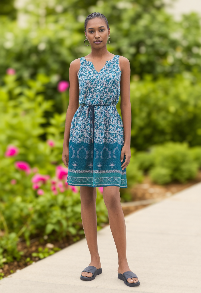 Robe à imprimé floral vert Taille 34 🌿