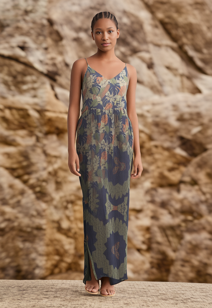 🌸👗 Robe Longue Fluide fleurie – Taille 36 🌿✨