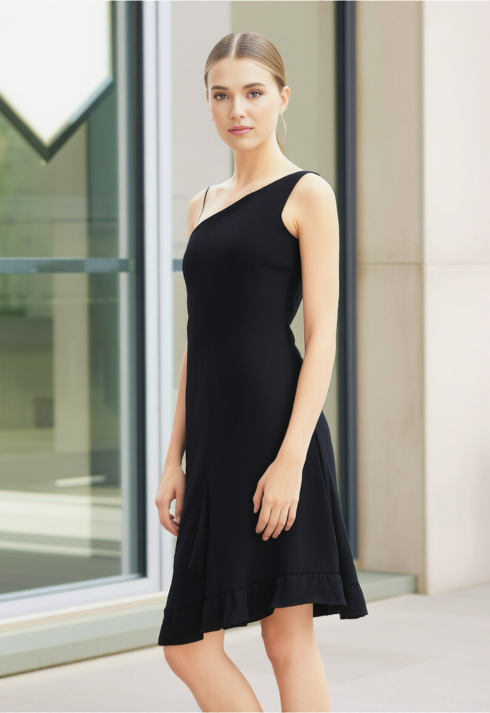 🖤 Robe noire asymétrique Taille 36 🖤