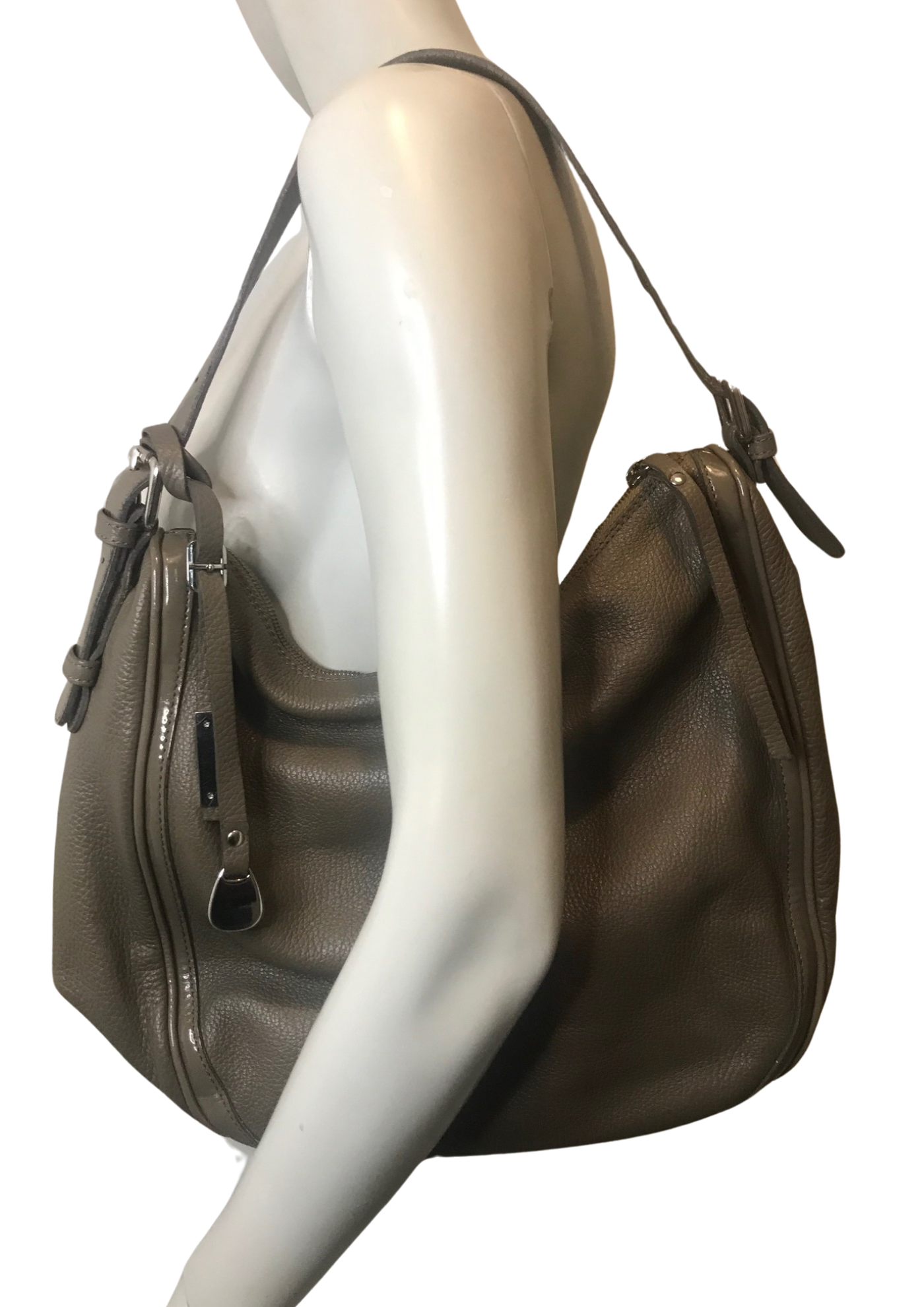 👜 Sac en cuir gris 👜