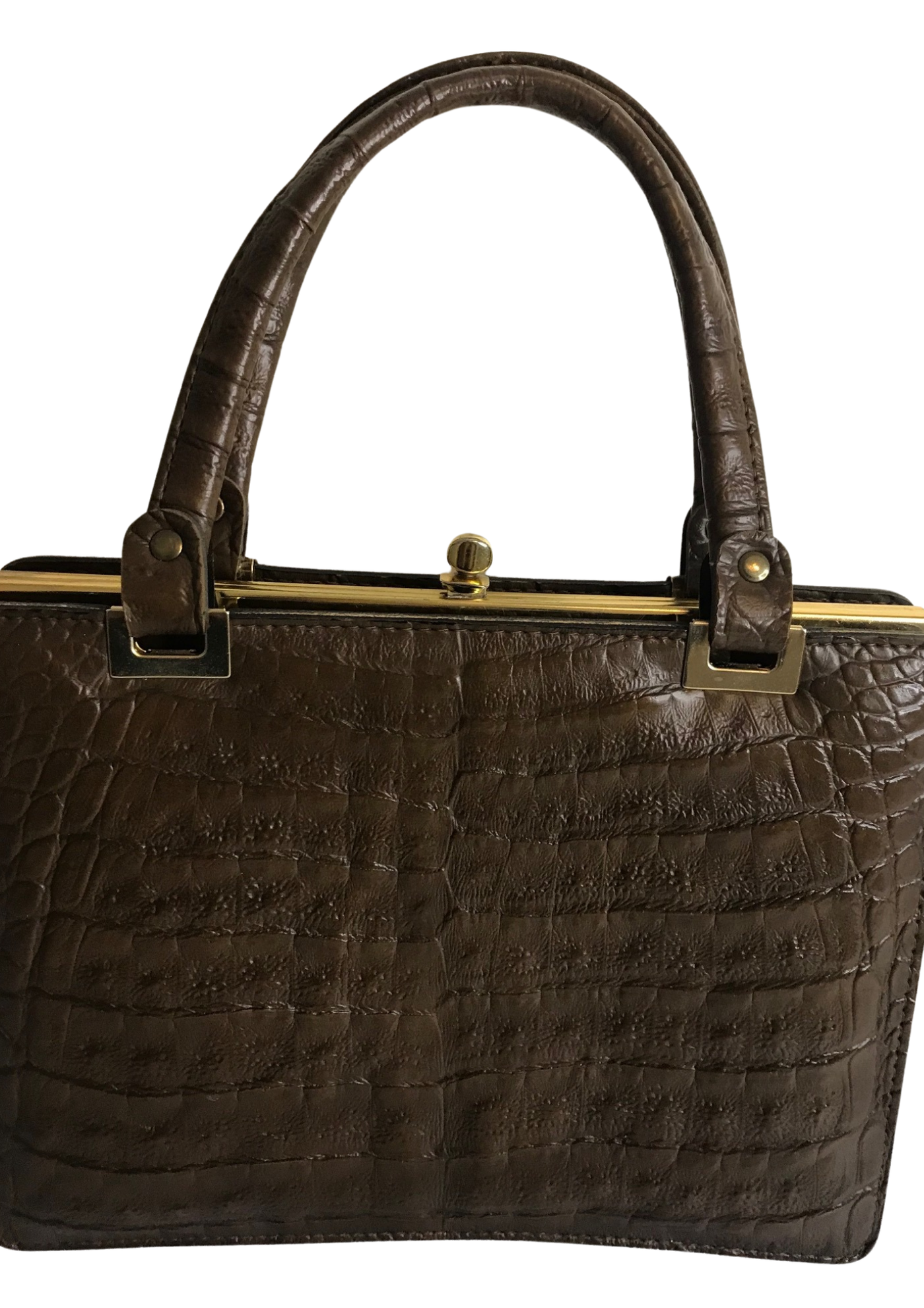 👜 Élégant sac à main en cuir marron vintage 👜
