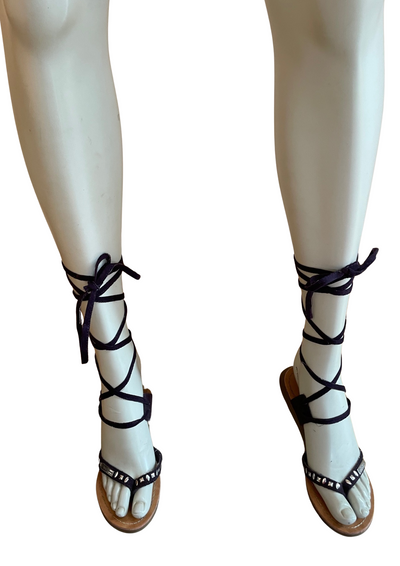 👡 Sandales spartiates violettes – Pointure 36 👡