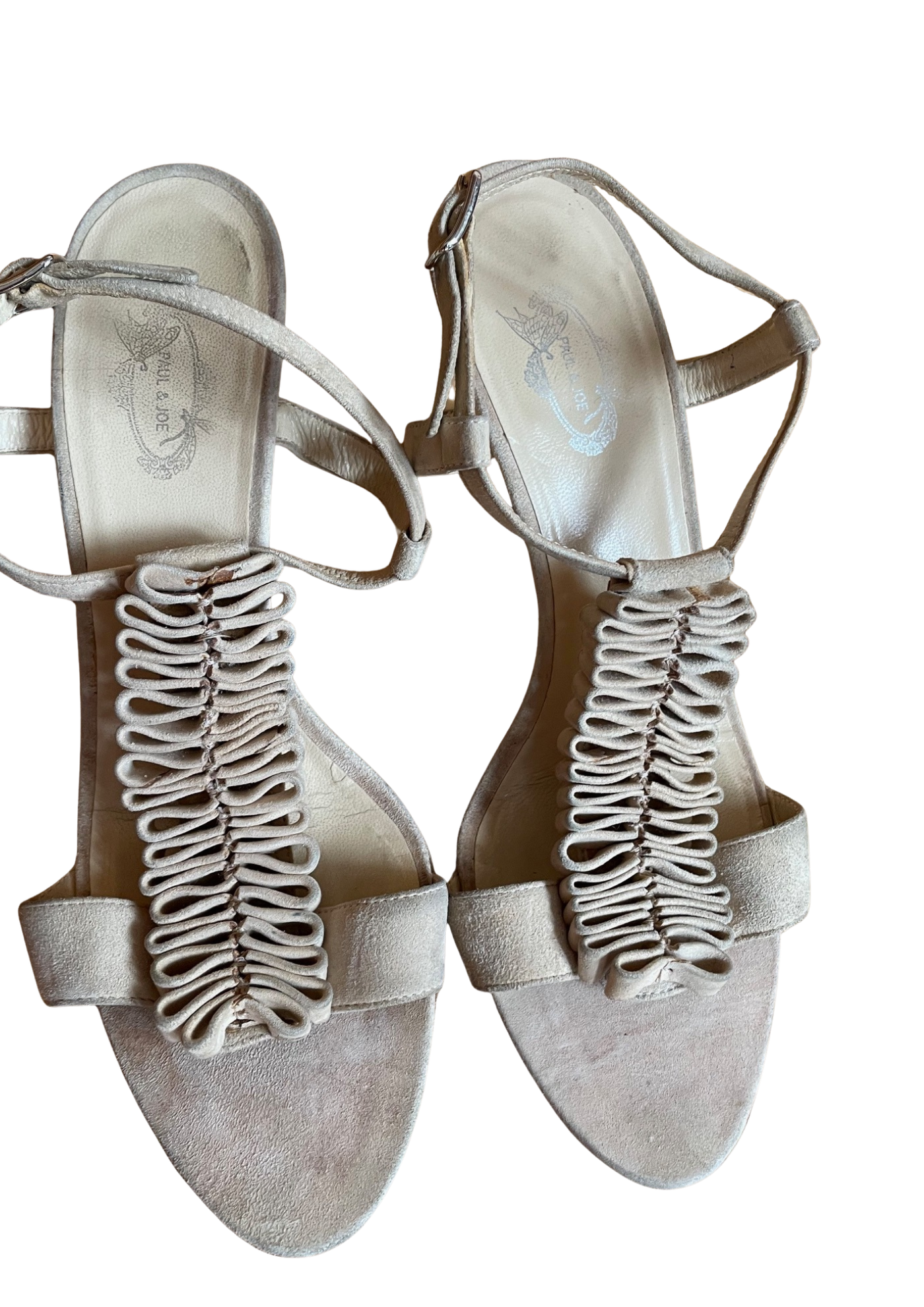 👠 Sandales “Vero Cuoio” T-strap Suédé Beige Pointure 38 👠