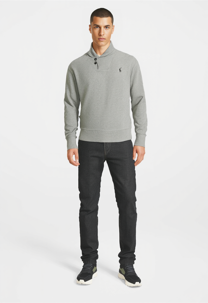 🌟 Sweat Gris Homme – Taille M 🌟