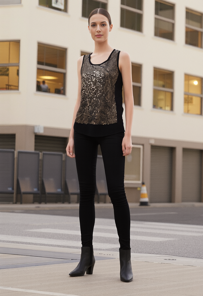 ✨ Débardeur pailleté Taille 38 ✨