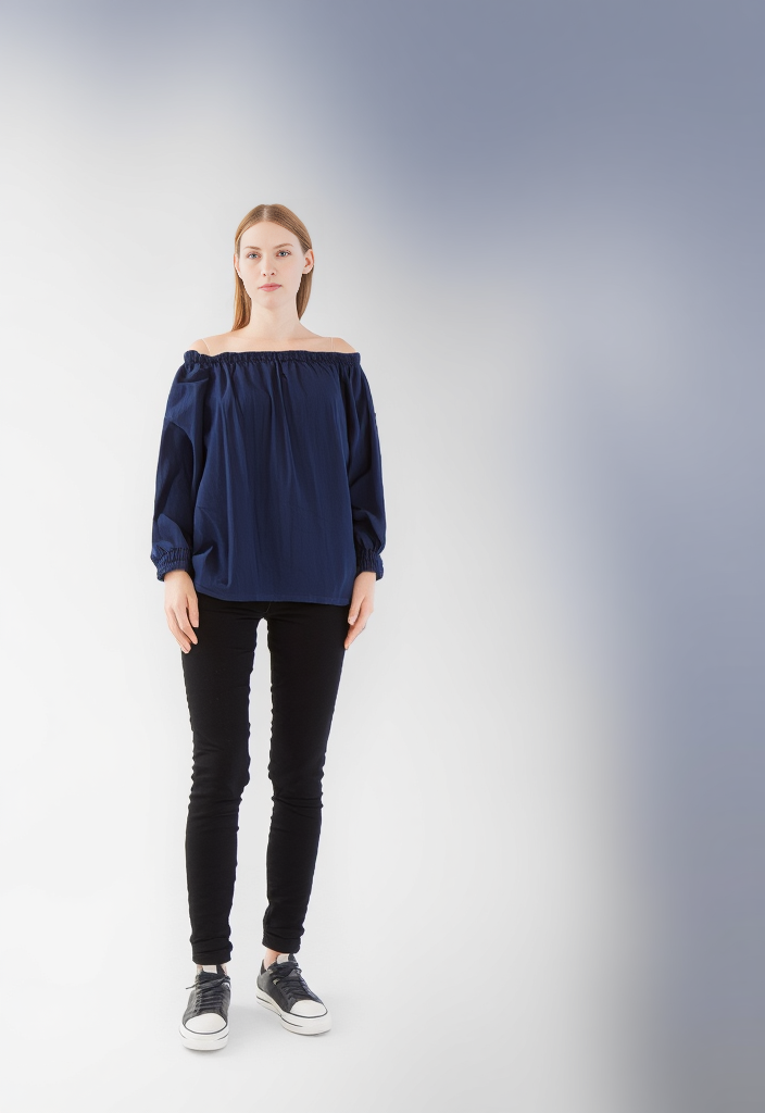 Sweat IKKS épaules Dénudées Gris Taille 40 (L) - Occasion En Très Bon état