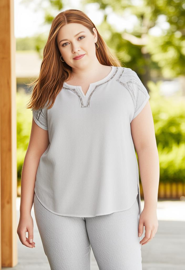 🌟 Blouse chic brodée Taille 42 🌟
