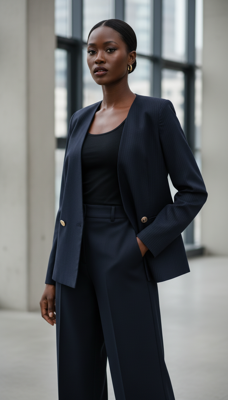 🖤 Veste noire rayée élégante Taille 40