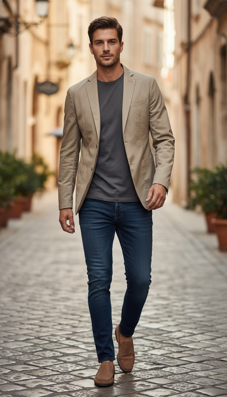 🕶️ Veste beige – Élégance décontractée Taille M 👔