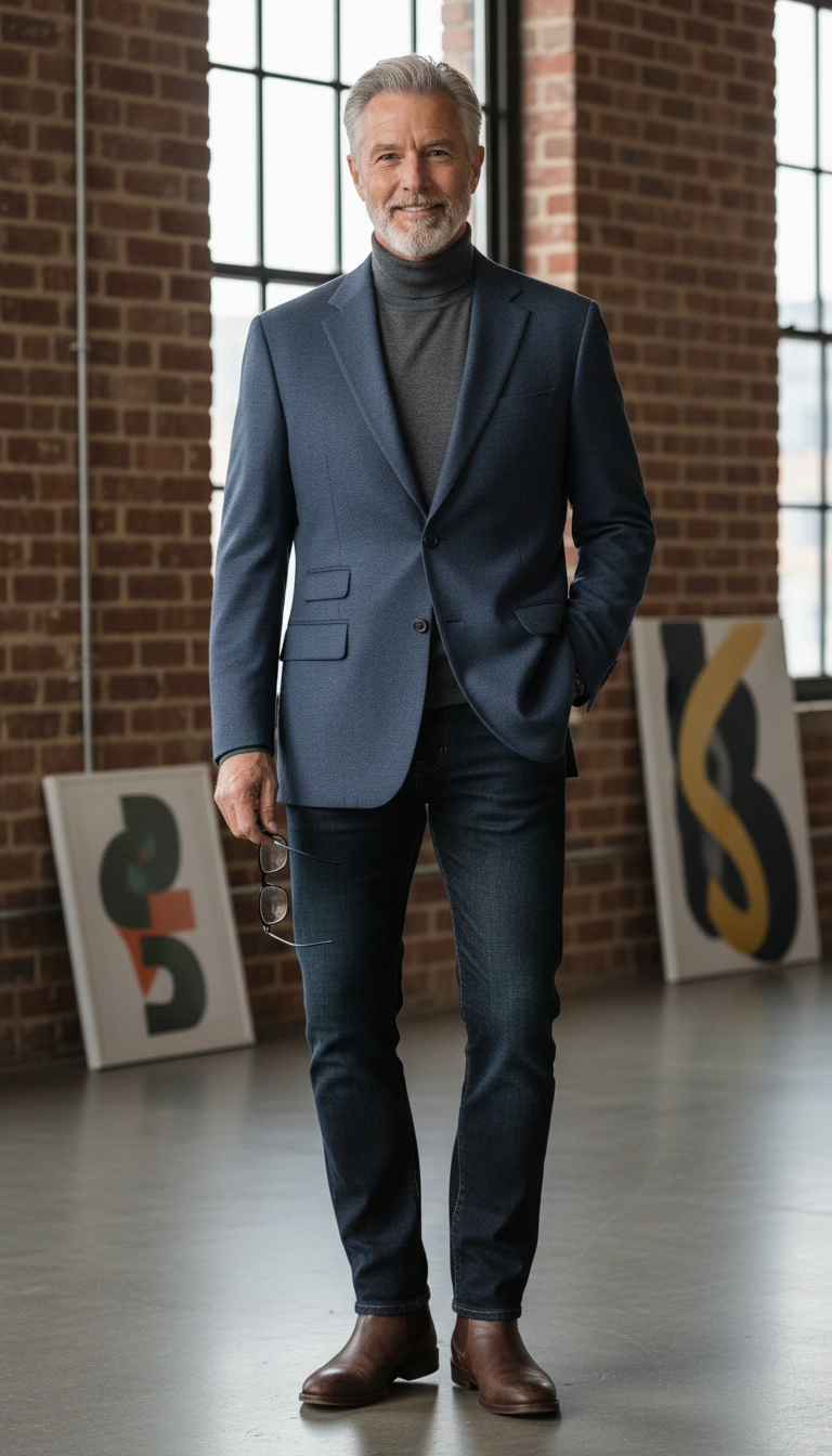 🧥Veste bleu pétrole en cachemire & laine – Taille L