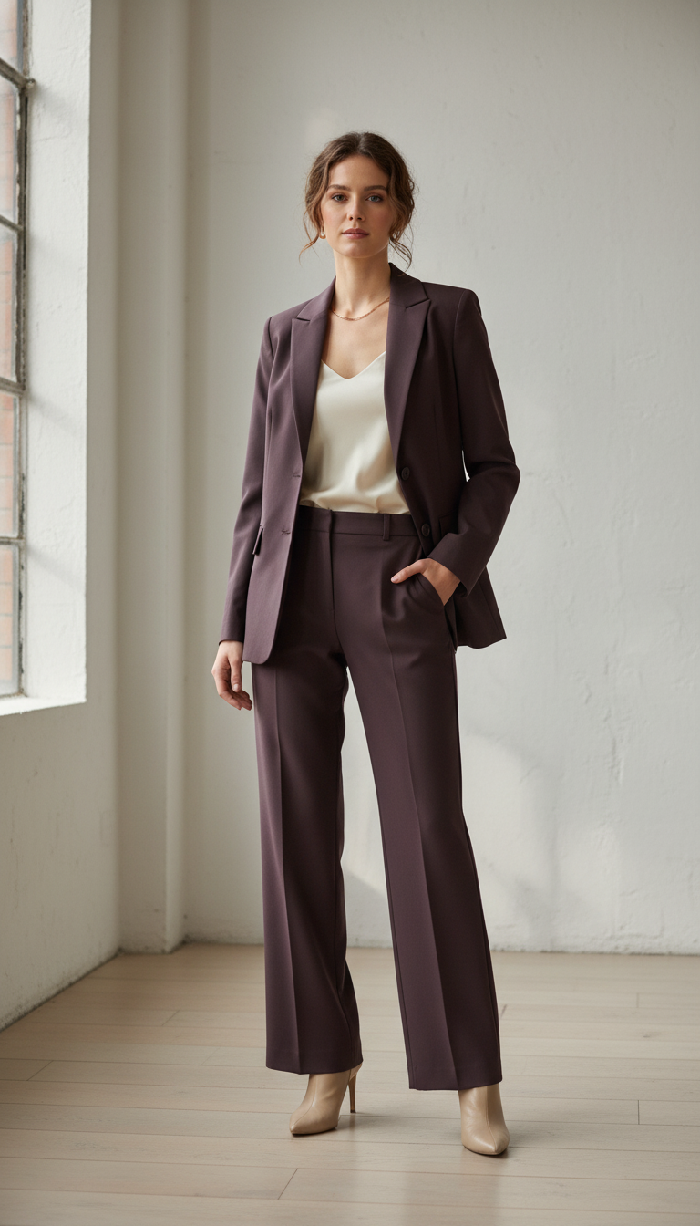 ✨ Veste Blazer Bordeaux Taille 38 ✨