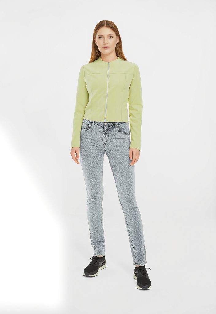 🧥✨ Veste – Jaune pastel chic – Taille 40