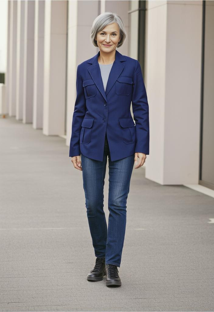 🌟 Blazer chic en lin Taille 40 🌟