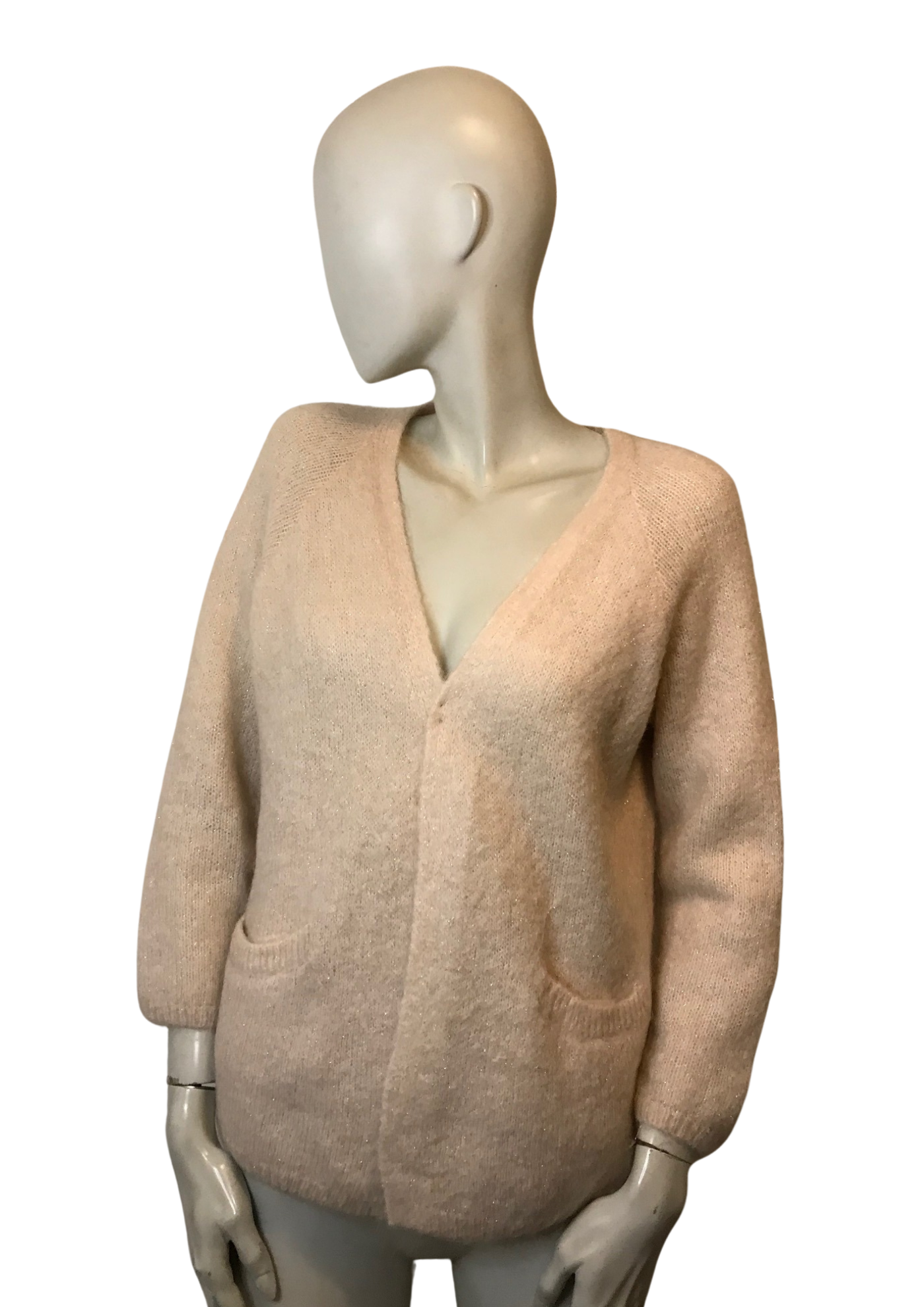Gilet pailleté en mohair mélangé Taille 42