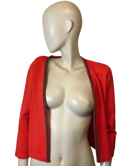🌟 Superbe cardigan rouge Taille 38 🌟