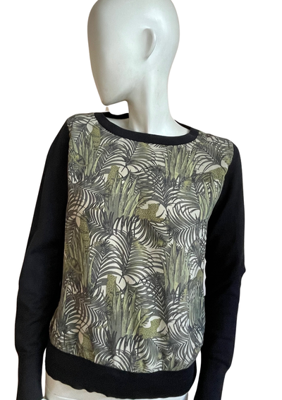 🌀 Sweat élégant motif végétal Taille 38 🌀