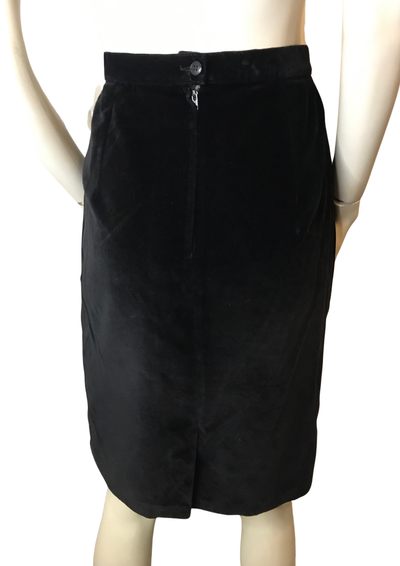 🖤 Élégante jupe noire en velours Taille 38 🖤