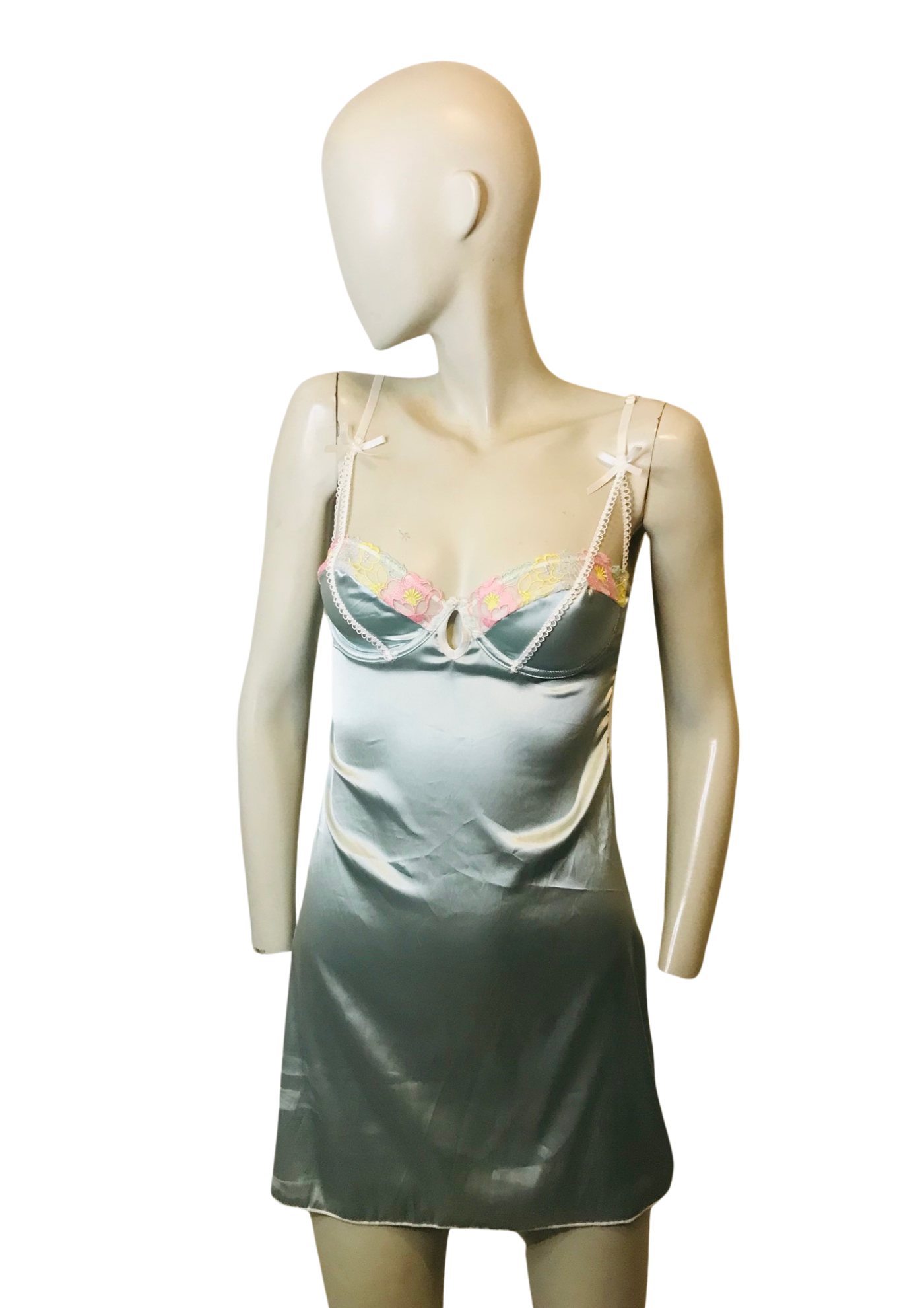 🌸 Nuisette élégante en satin et dentelle Taille 36 🌸