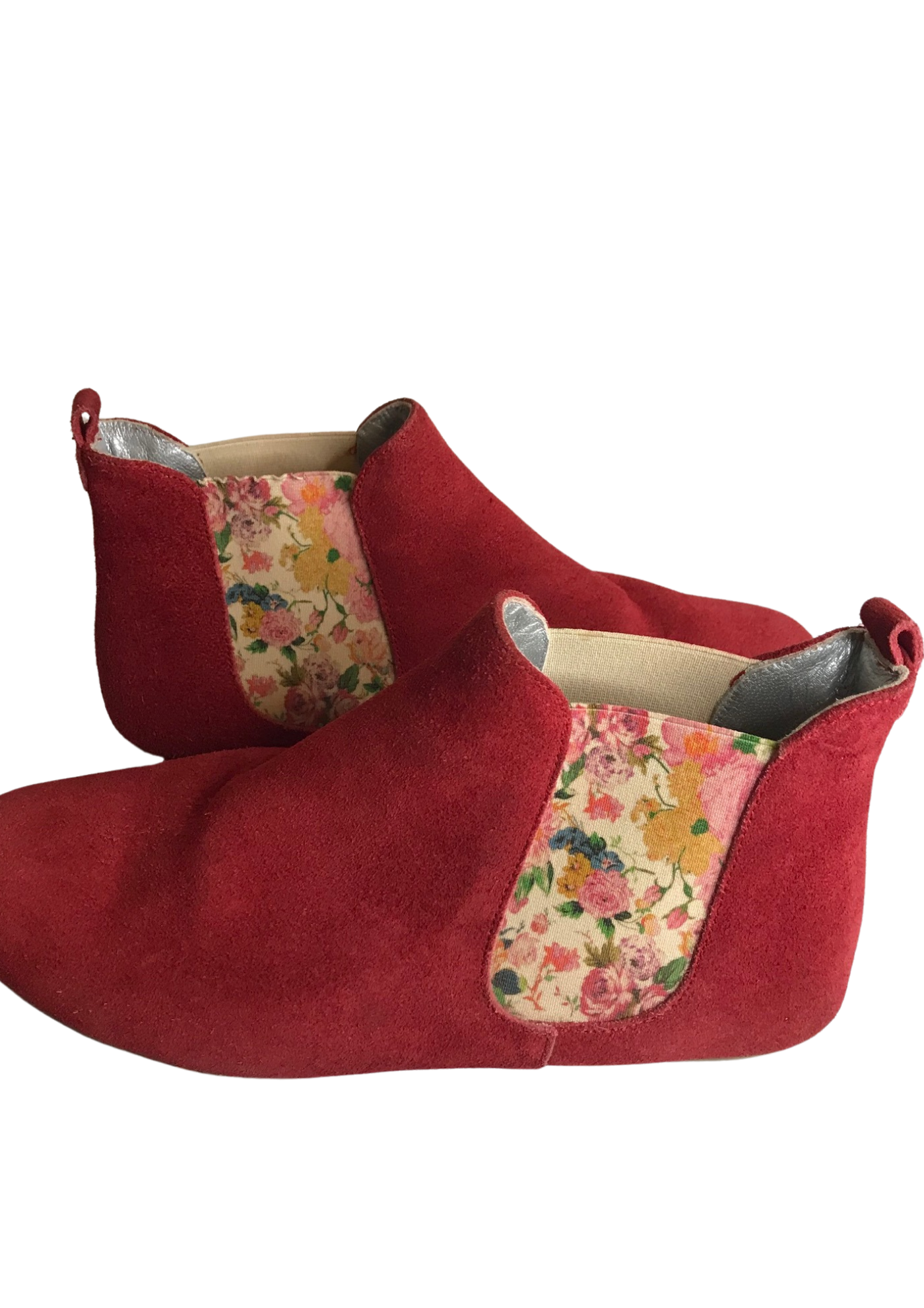 🌹 Bottines en suédine à motifs floraux Pointure 37 🌹