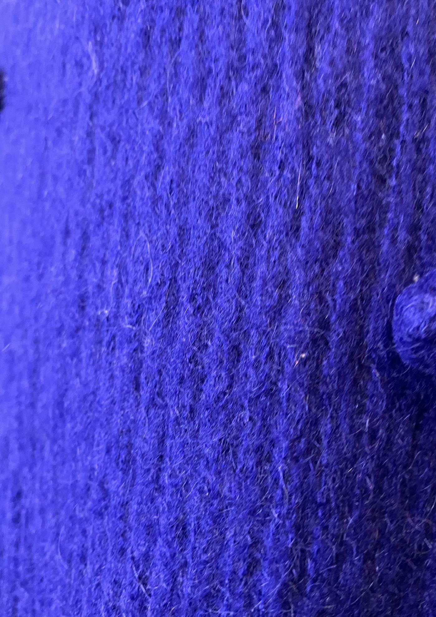 🌟 Pull laine et mohair bleu avec pompons 🌟