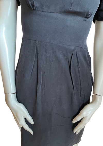 🖤 Élégante robe noire en soie Taille 34 🖤