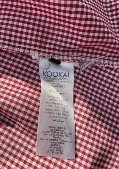 🌟 Chemise à carreaux rouge Taille 34 🌟