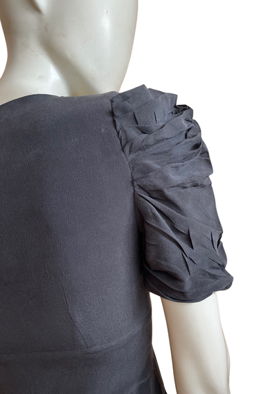 🖤 Élégante robe noire en soie Taille 34 🖤