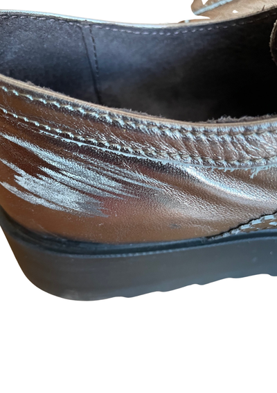 👜 Chaussures en cuir argenté Pointure 40 👜