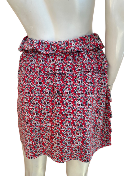 🌺 Jupe en soie fleurie Taille 38 🌺