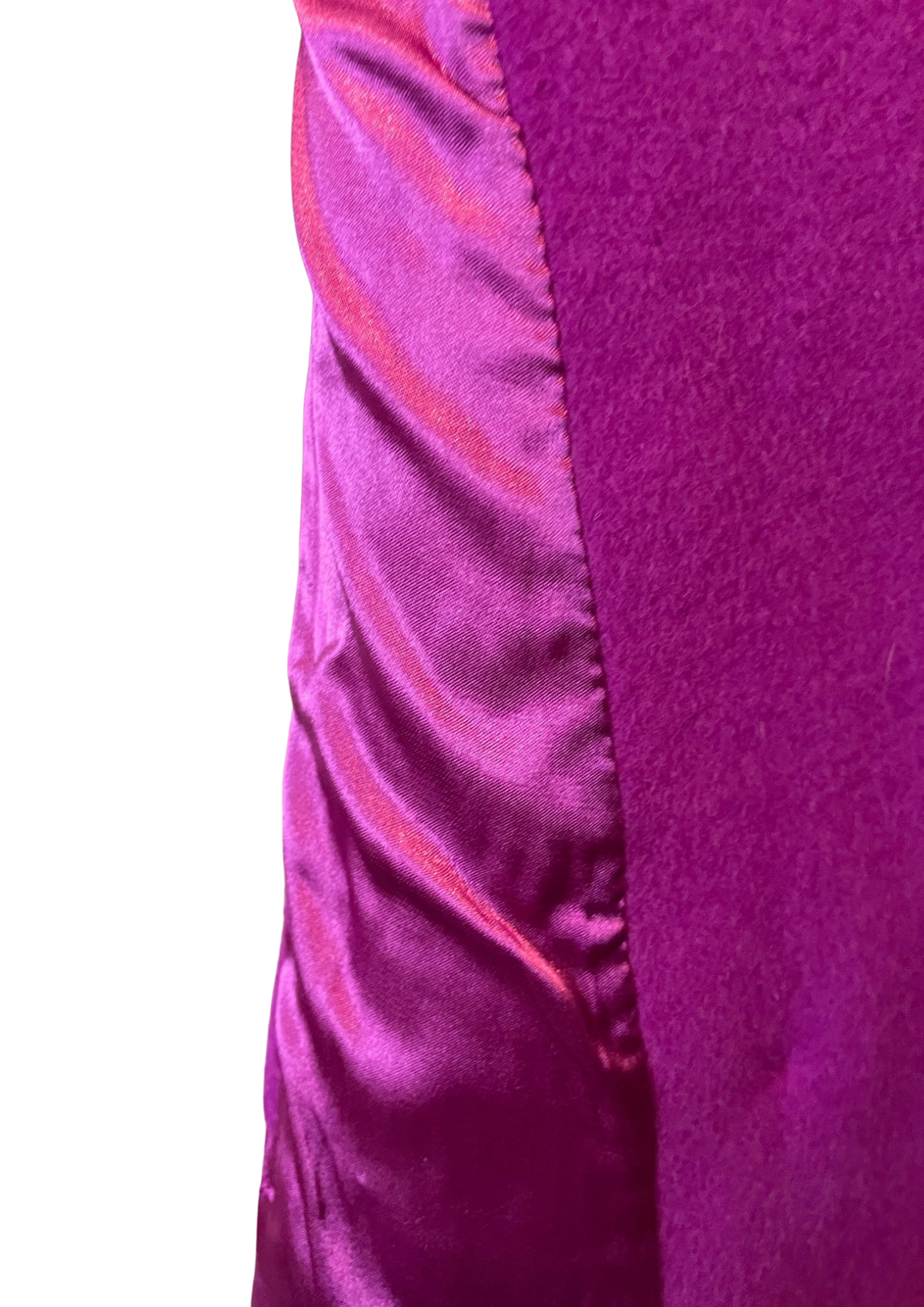 🌟 Cape manteau violette en laine mélangée Taille 40 🌟