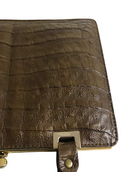 👜 Élégant sac à main en cuir marron vintage 👜