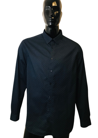 💥 Chemise à pois bleue Taille XXL 💥