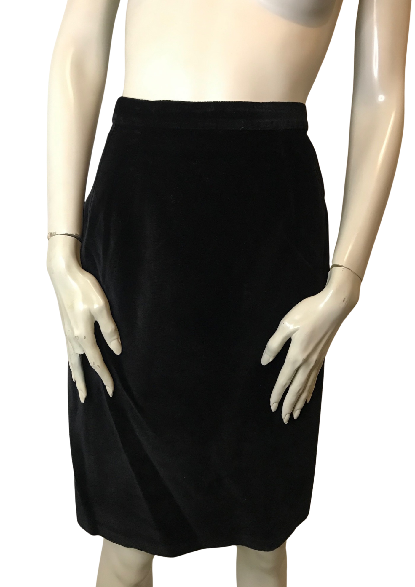 🖤 Élégante jupe noire en velours Taille 38 🖤