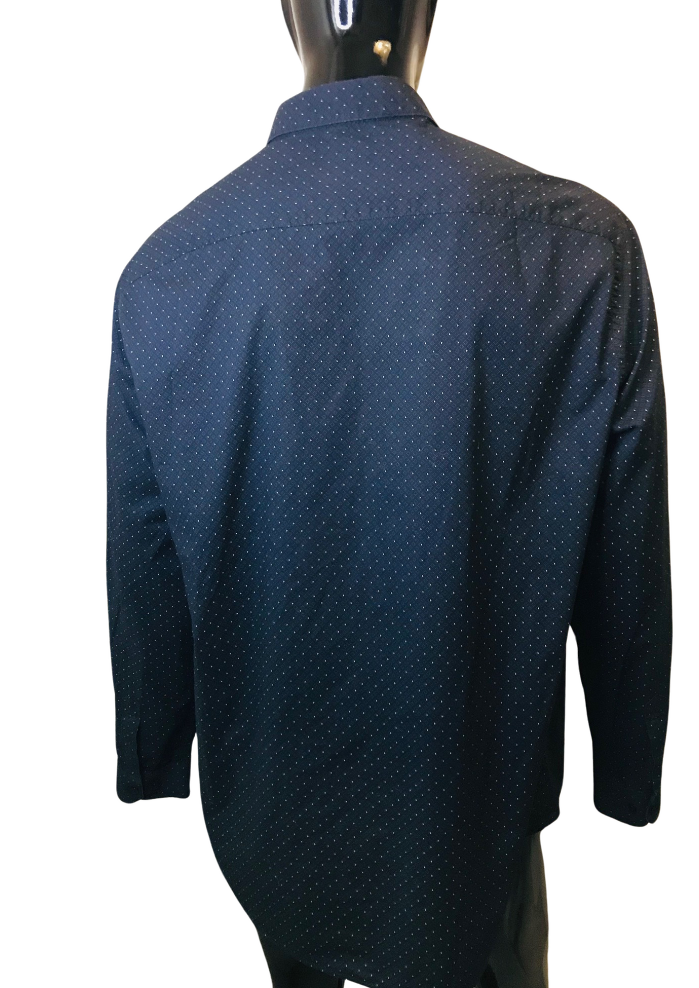💥 Chemise à pois bleue Taille XXL 💥