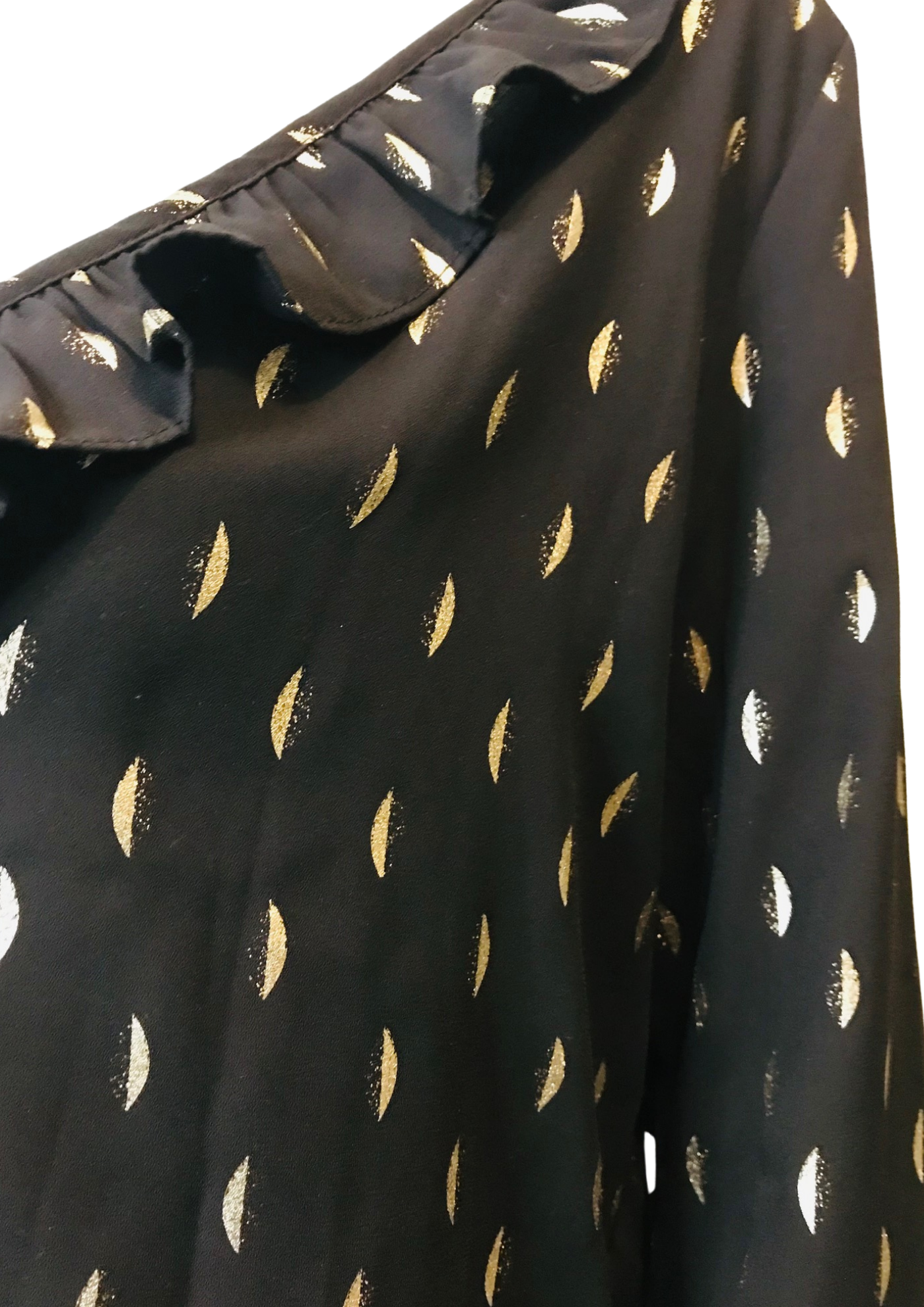🌟 Blouse chic noir et doré Taille 38  🌟