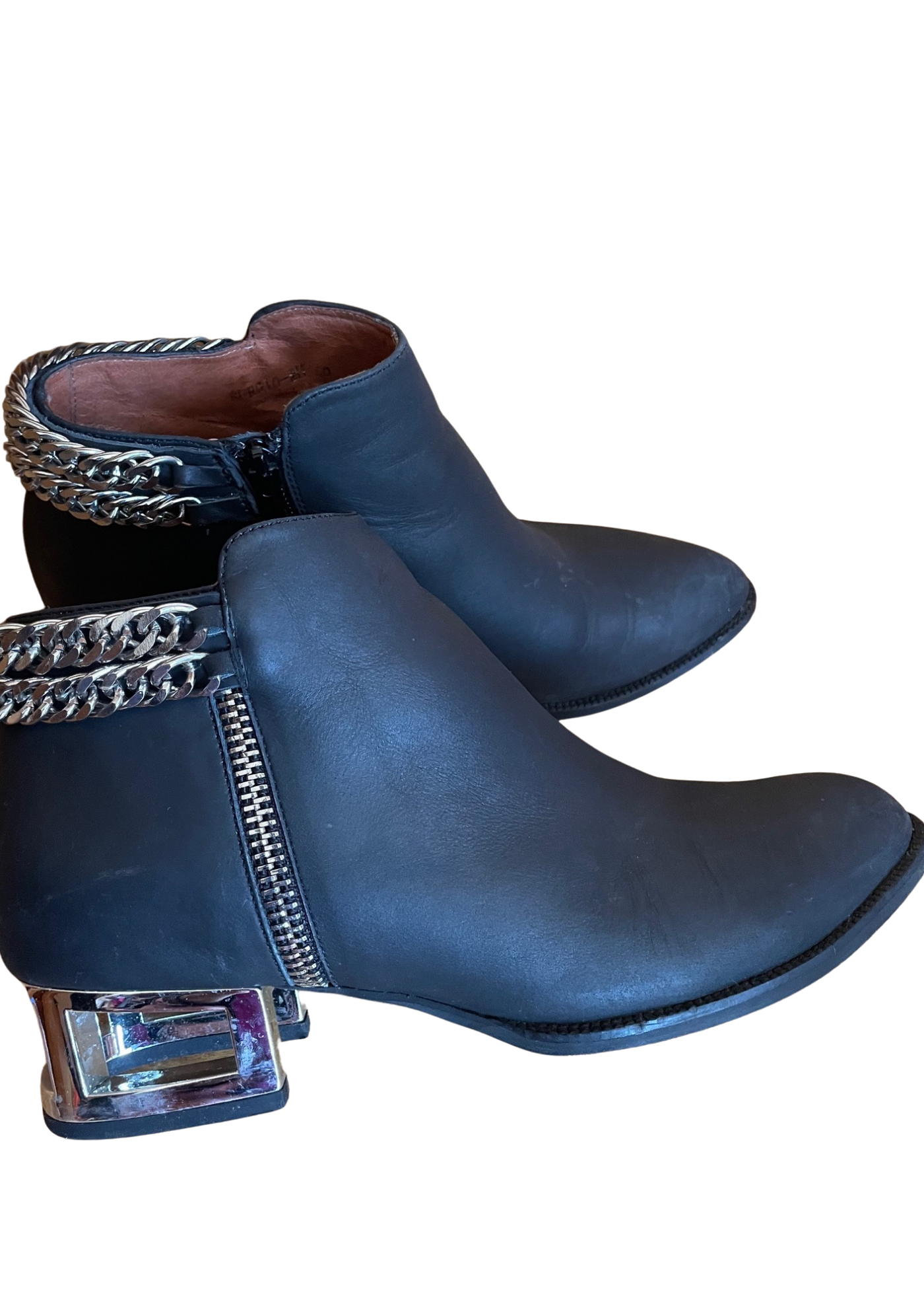 🖤 Bottines à talons transparents Talons Pointure 39 🖤