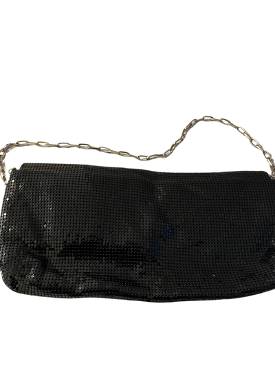👜 Sac à main noir avec nœud et chaîne 👜