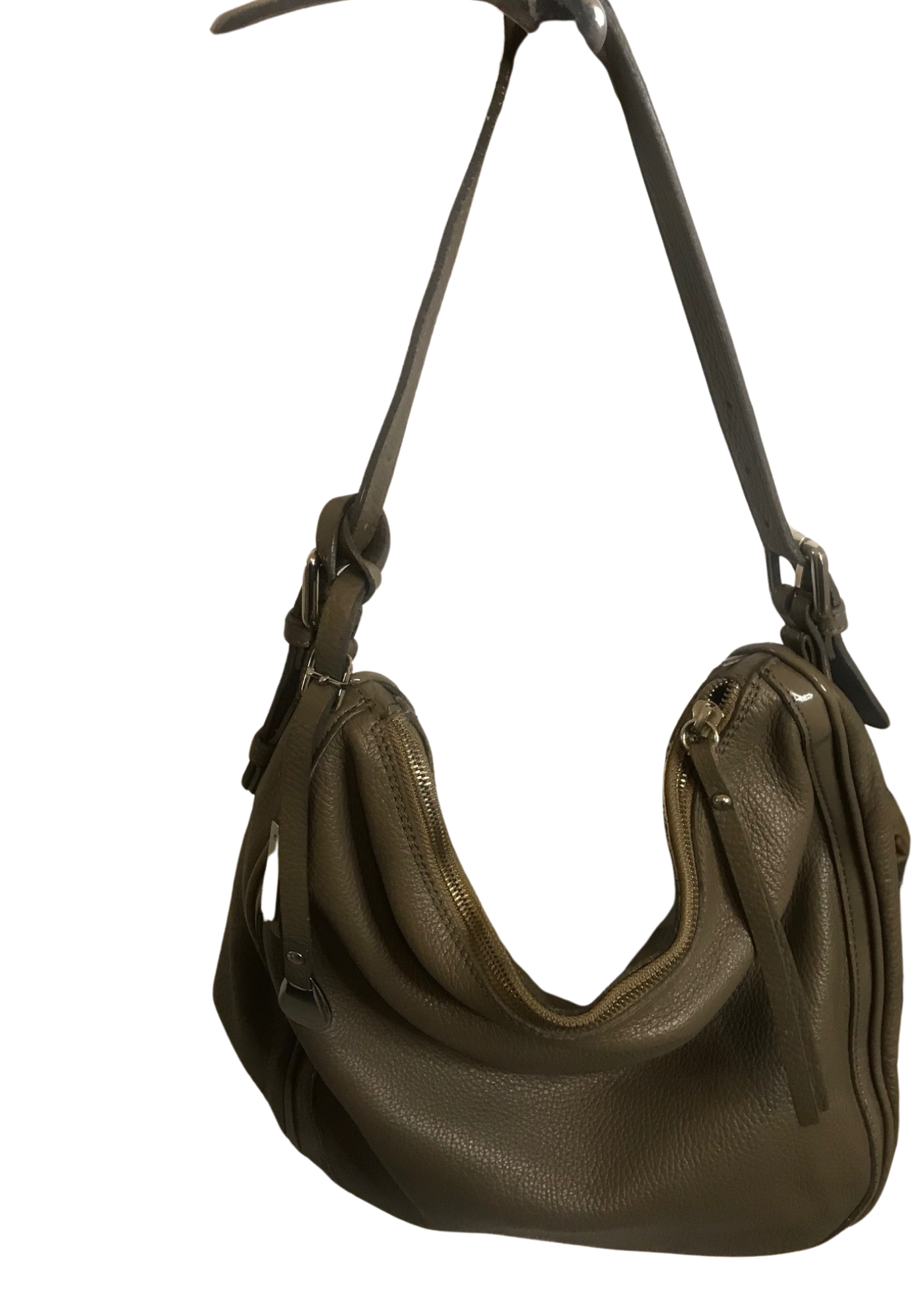 👜 Sac en cuir gris 👜