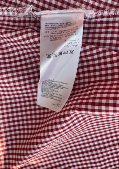 🌟 Chemise à carreaux rouge Taille 34 🌟