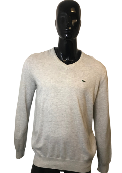 🧥 Pull col V gris Taille L 🧥