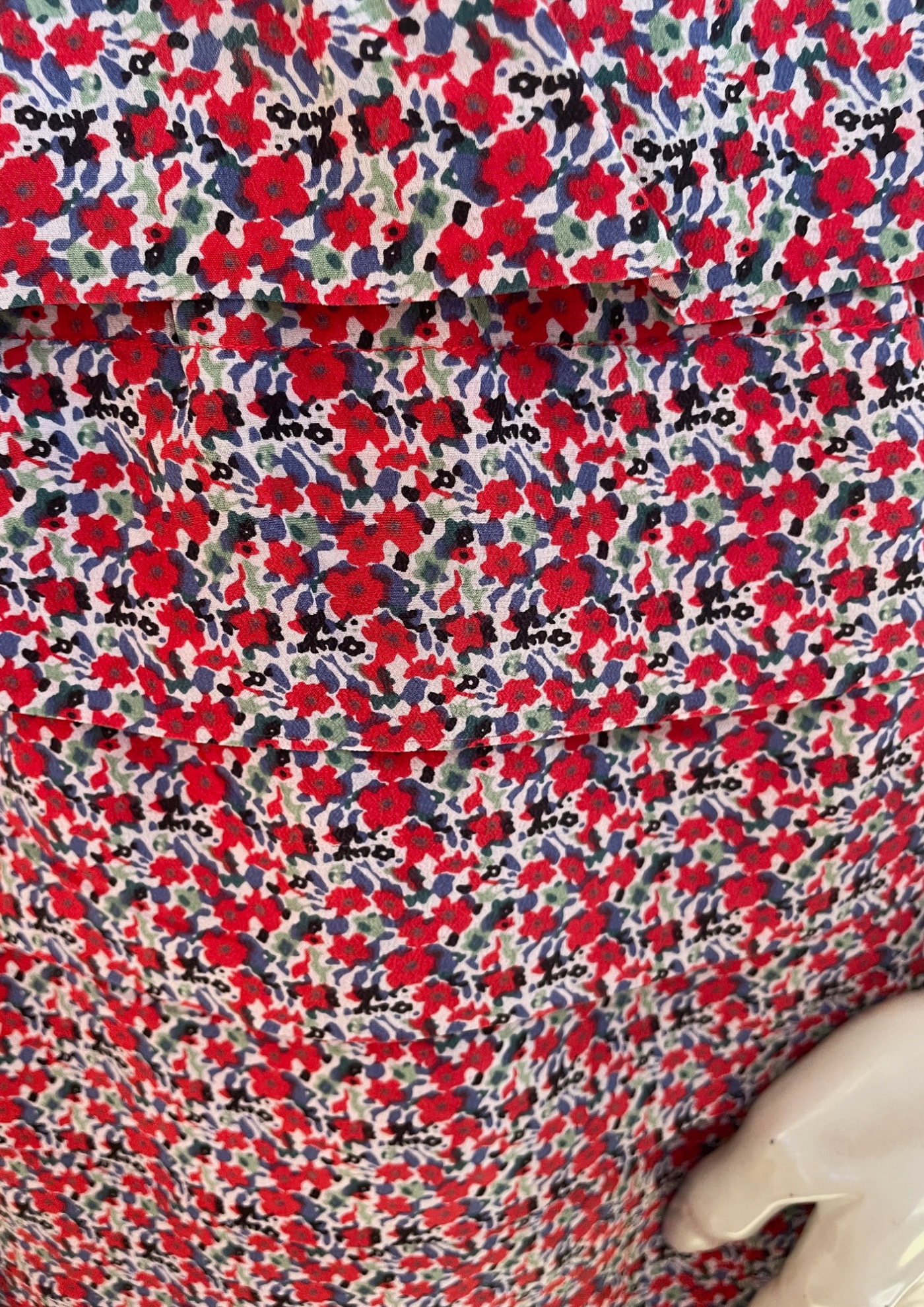 🌺 Jupe en soie fleurie Taille 38 🌺