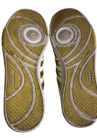 👟 Baskets montantes dorées et blanches Pointure 39.5 👟