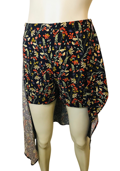 🌸 Jupe-short  à Fleurs  Taille 34 🌿✨