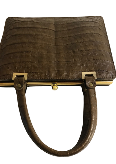 👜 Élégant sac à main en cuir marron vintage 👜