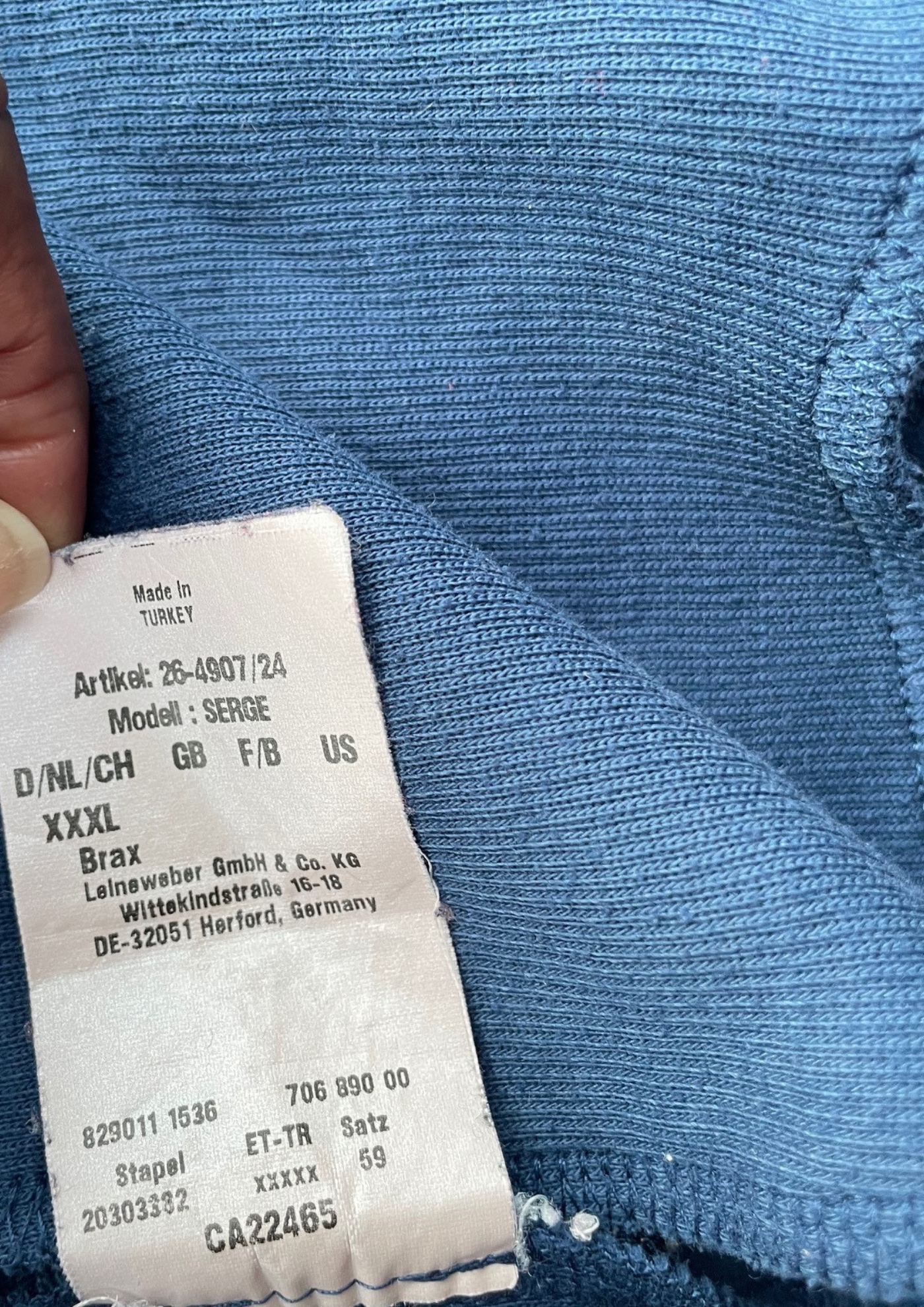 🌀 Veste Bleu Taille XXL 🌀