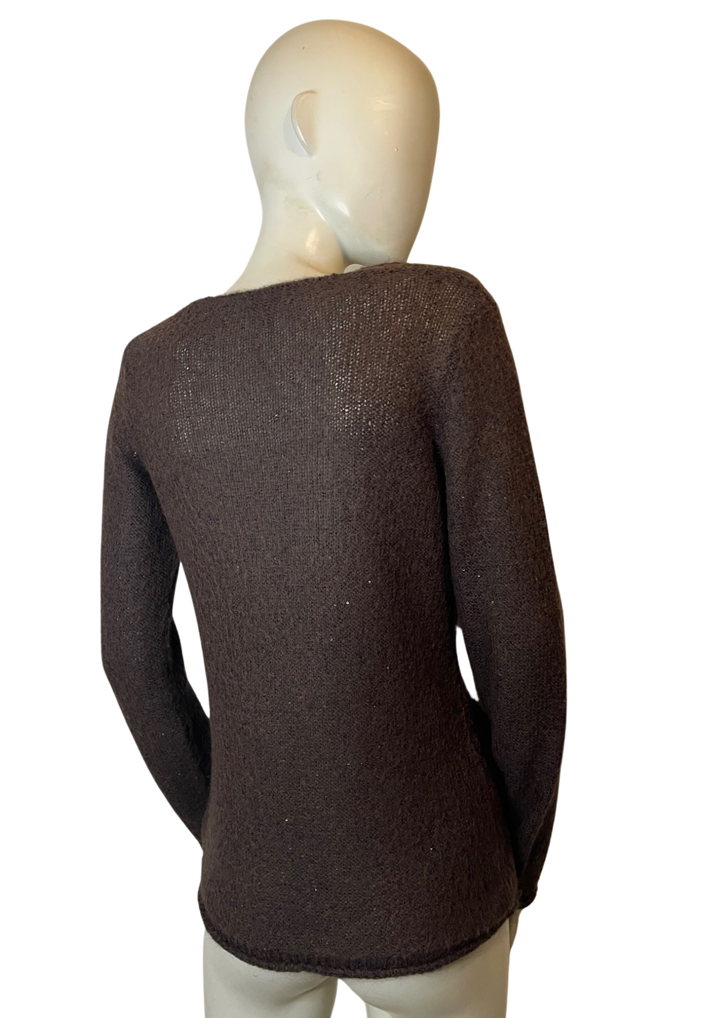 Pull pailleté en mohair mélangé Taille 40