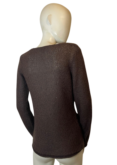 Pull pailleté en mohair mélangé Taille 40