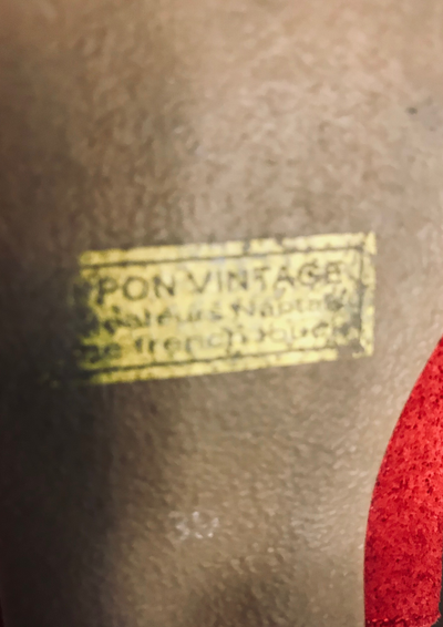 🌹 Bottines en suédine à motifs floraux Pointure 37 🌹