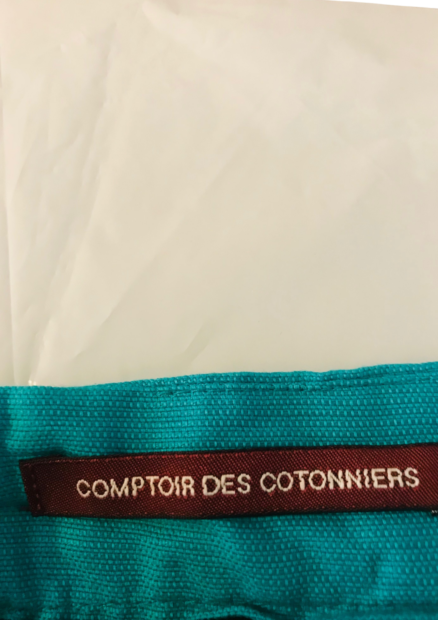 💙 Robe turquoise en coton‐lin – Taille 38  ✨
